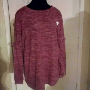 Time & Tru Maternity Sweatshirt Shades of Pink - M